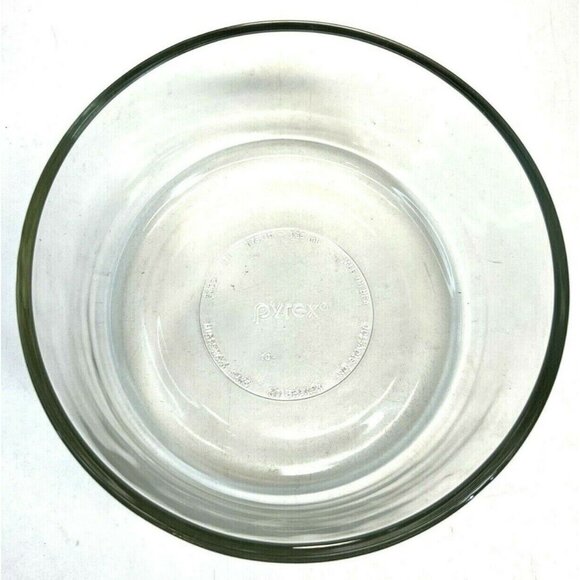 7203 Pyrex 7 Cups 1.75 Qt Clear Glass Round Bowl Made in USA - Picture 1 of 3